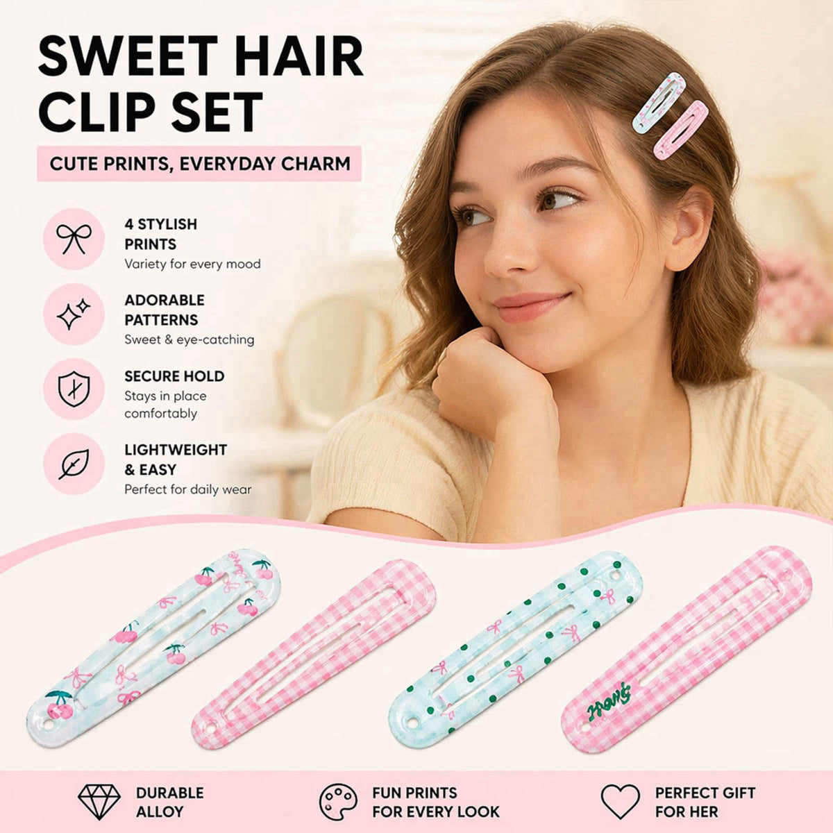 Skincare Accessories Set - Makeup Headband - Cotton Rounds - Hair Clips – Headbands on display
