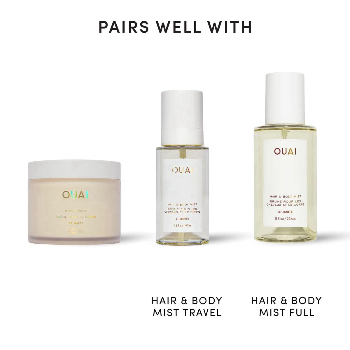 OUAI – Creams on display