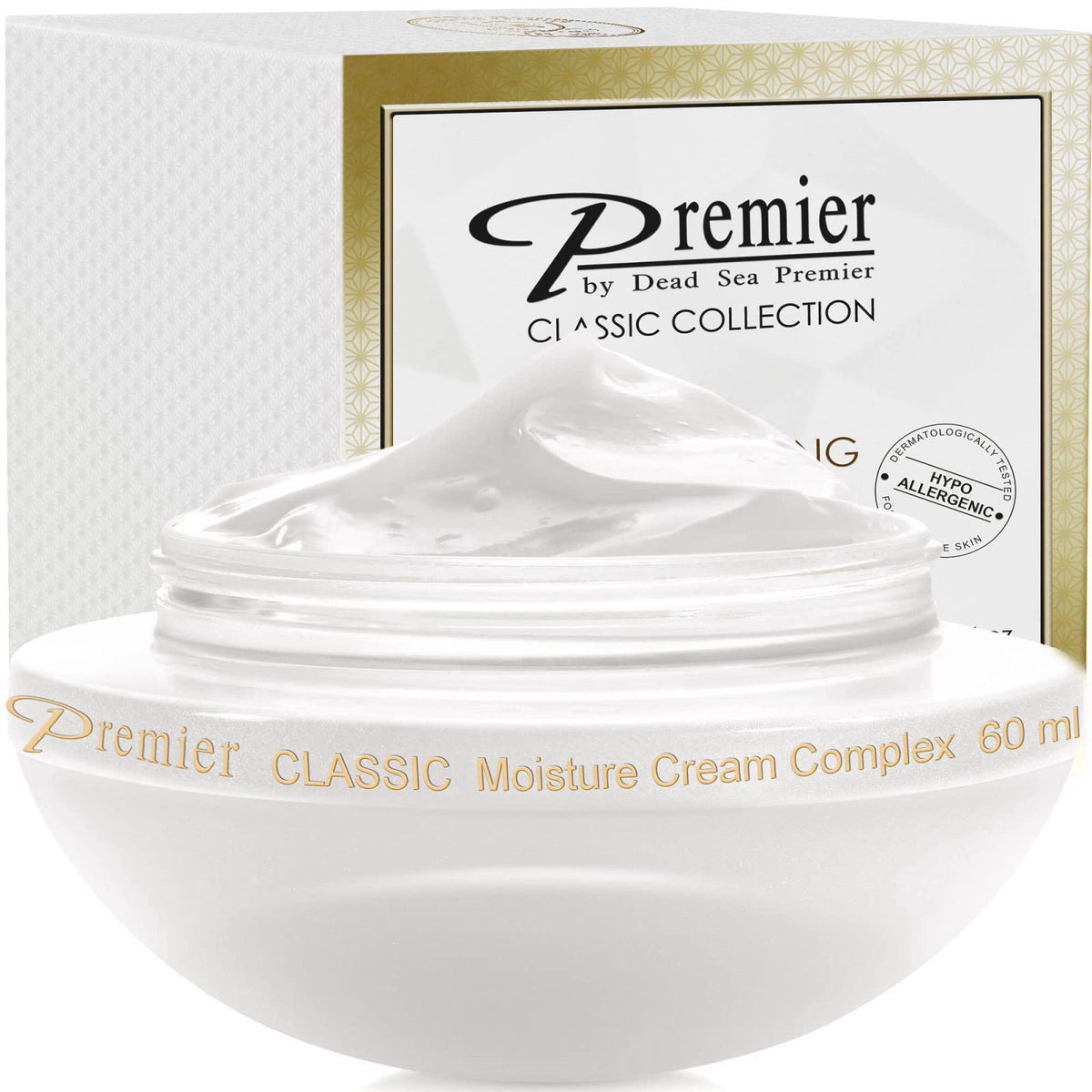 Premier Dead Sea Classic Moisture Complex Cream, 2.4 fl oz – close-up detail