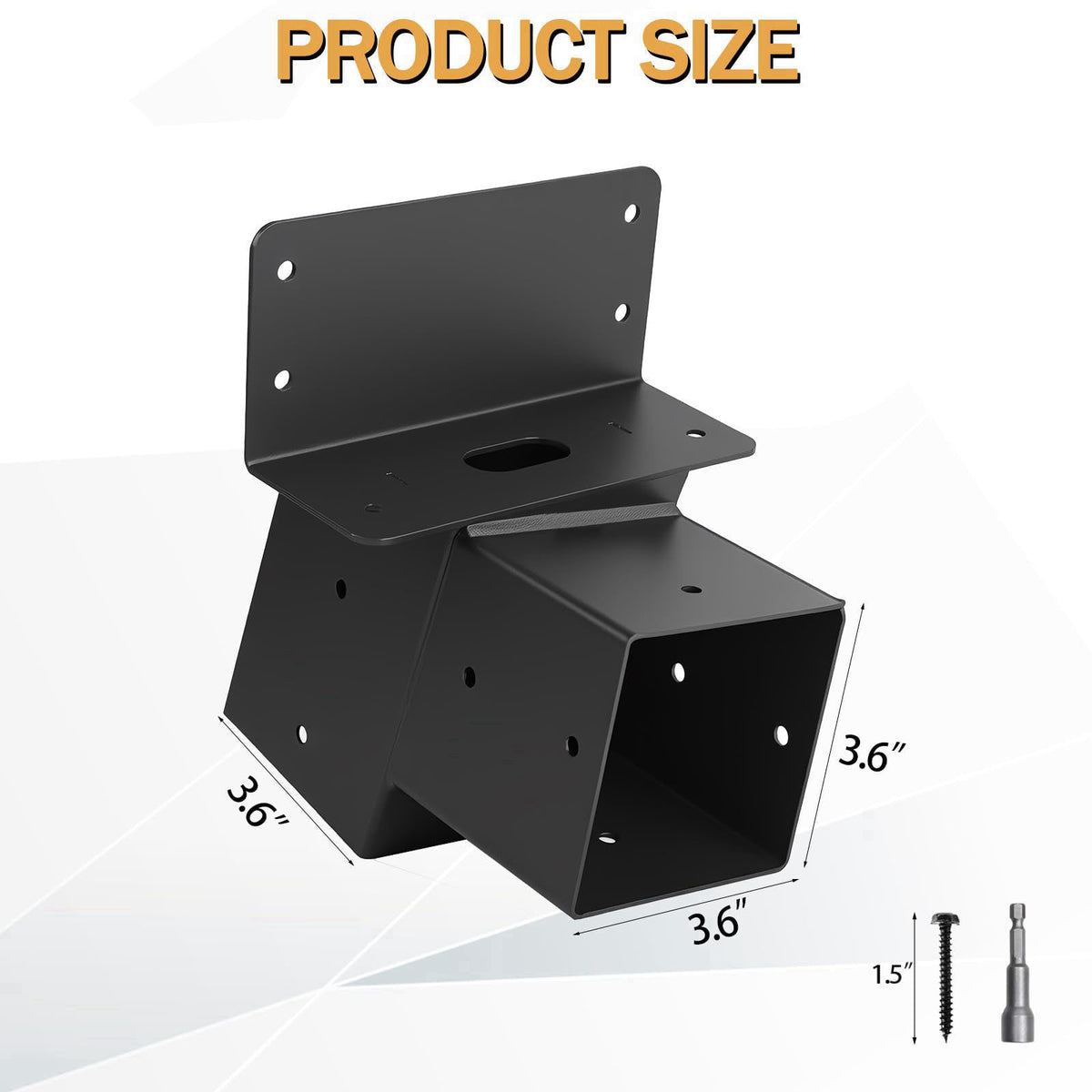 TAYORY 4 Pcs Deer Stand Brackets 4x4 (Strengthen Support, Easy Installation), Outdoor Angle Brackets with Powder-Coated 
