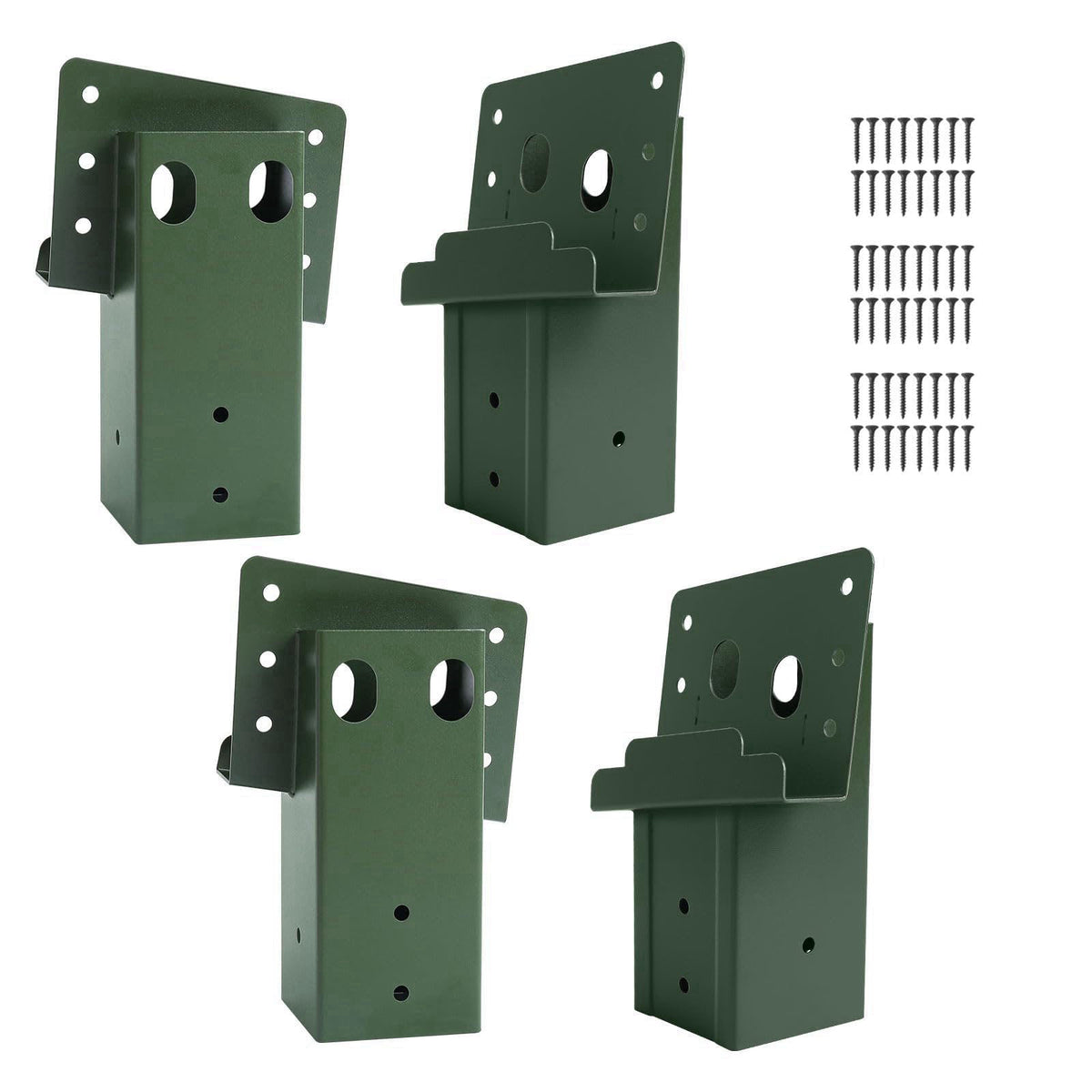 XIHUWZ 4"x 4" Compound Angle Brackets for Outdoor Platforms 4Pcs, Deer Hunting, Shooting Shacks, Observation Dec