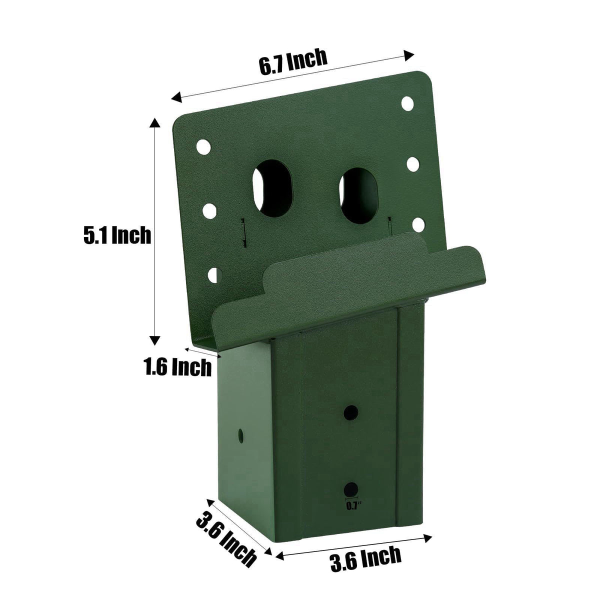XIHUWZ 4"x 4" Compound Angle Brackets for Outdoor Platforms 4Pcs, Deer Hunting, Shooting Shacks, Observation Dec