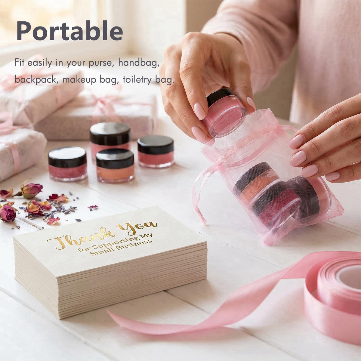 GOLACKY 5 Gram Sample Containers 200 Count Small Travel Containers with Lids – packaging and label
