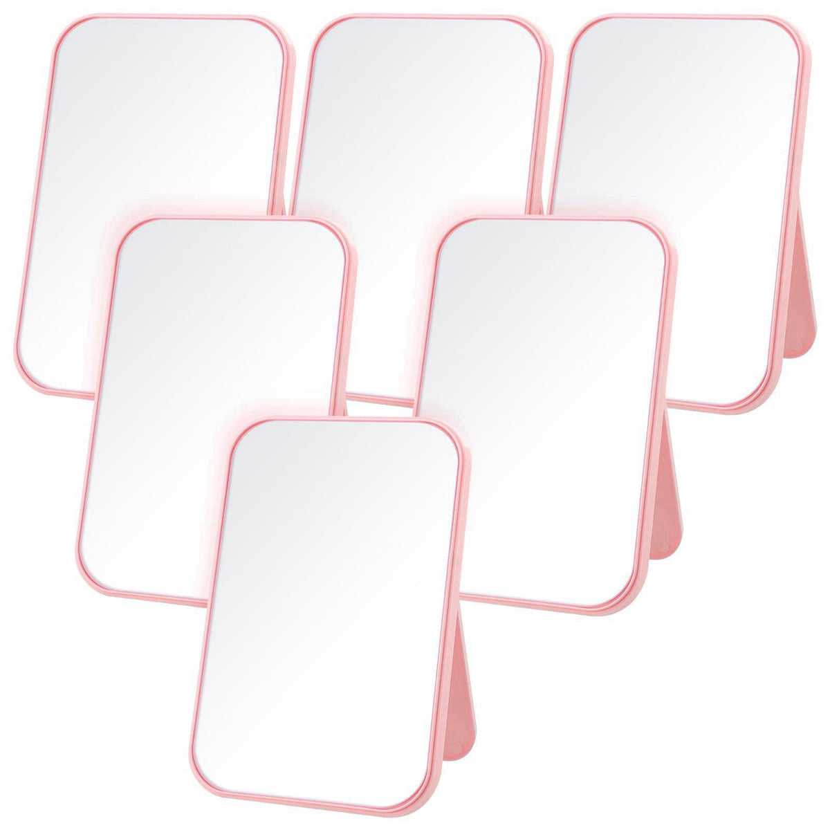 Doublefill 6 Pcs Spa Party Mirror Spa Party Supplies for Women, Pink – product photo (Makeup Mirrors)