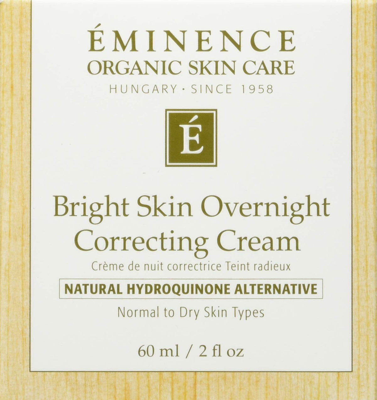 Eminence Bright Skin Overnight Correcting Cream for Unisex - 2 oz Cream – close-up detail