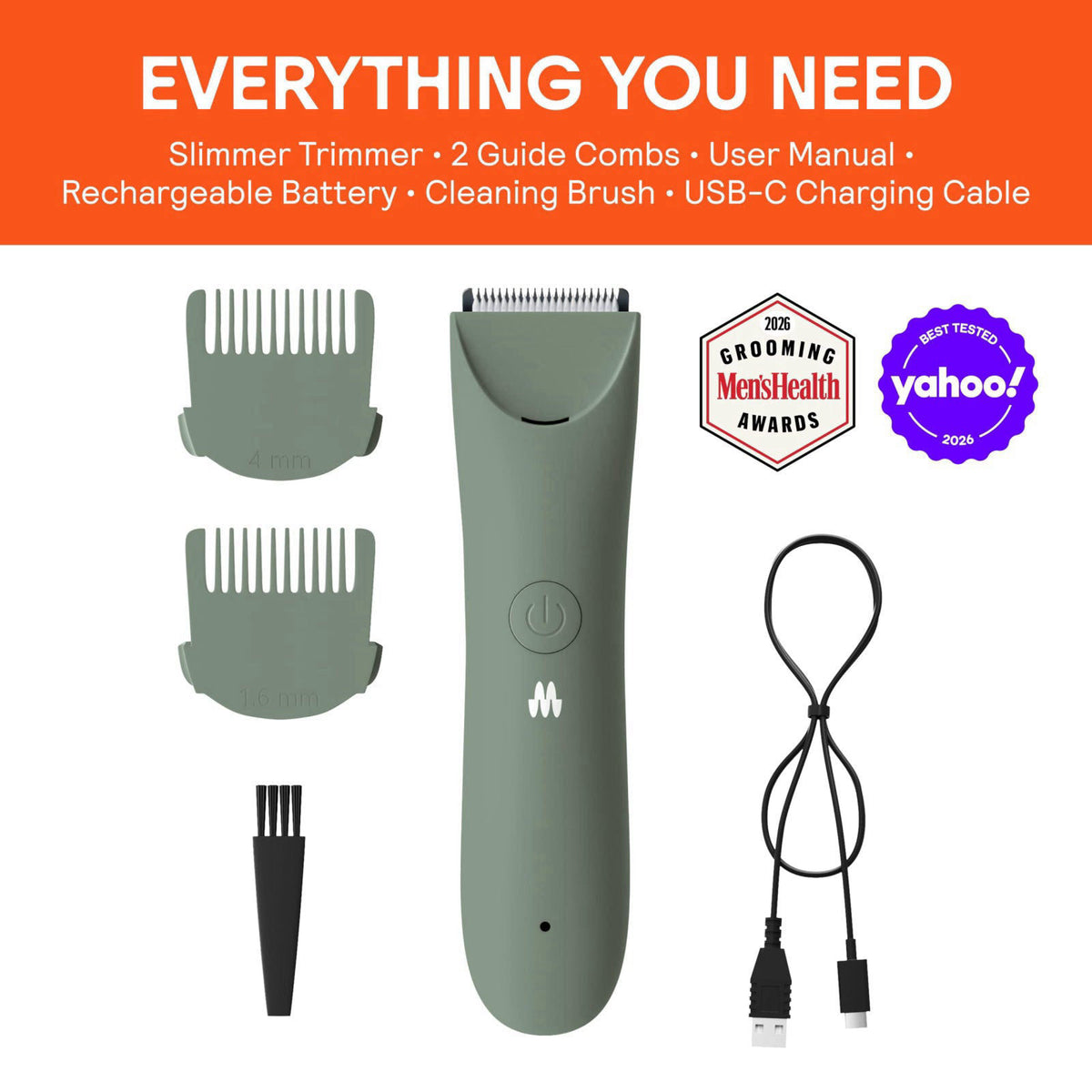MERIDIAN The Slimmer Trimmer | Waterproof Bikini Trimmer for Women | Sage – full view