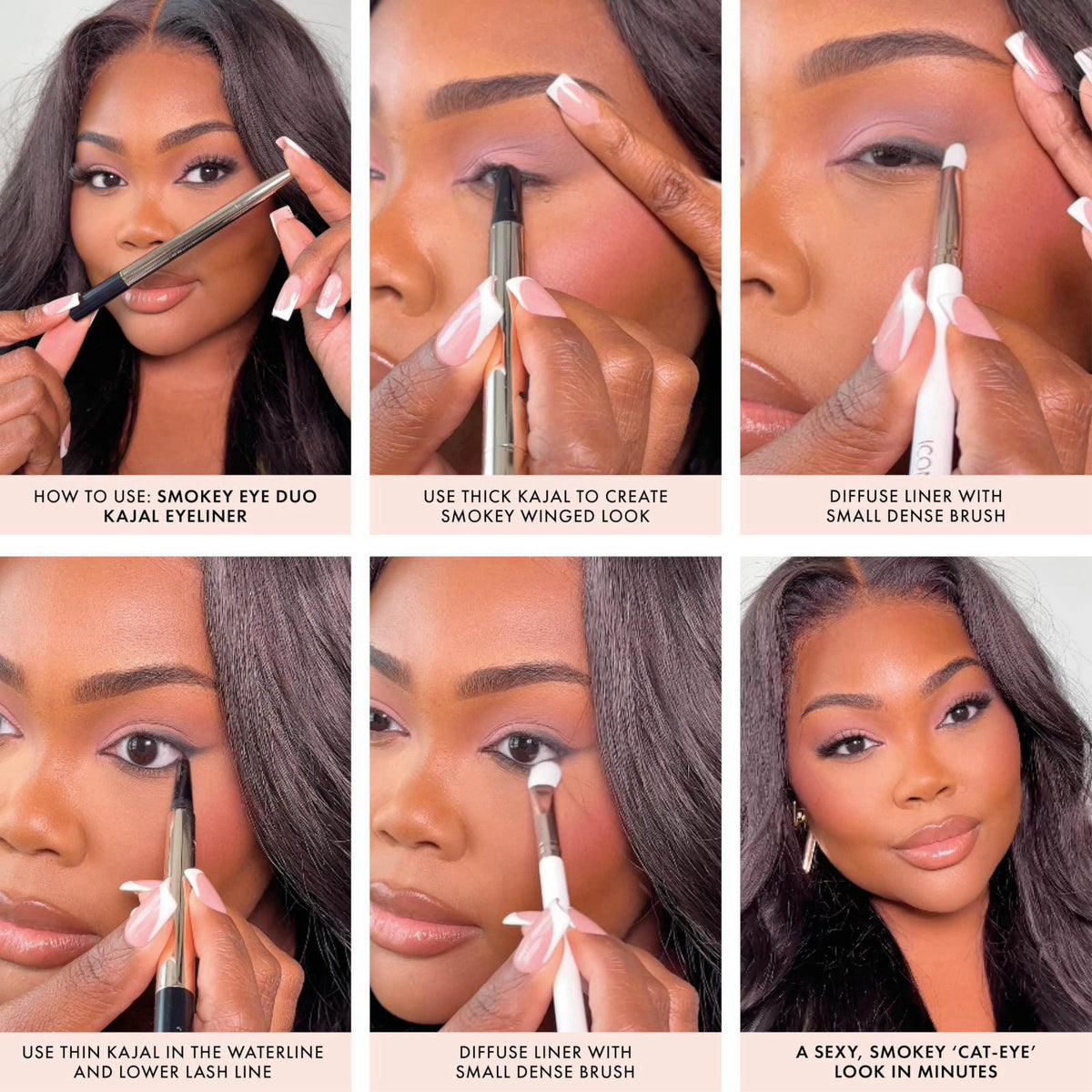 ICONIC LONDON Smokey Eye Dual Ended Eyeliner | Water Resistant – full view