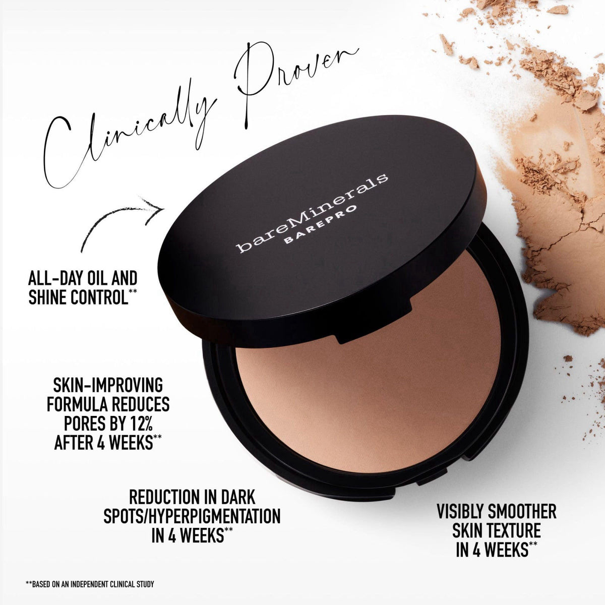 bareMinerals BAREPRO Pressed Powder Foundation – packaging and label