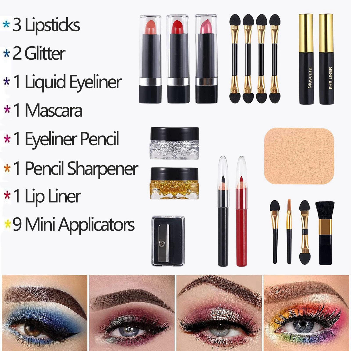 MISS ROSE M 58 Color Professional Makeup pallet, Makeup Kit for Women Full Kit, All In One Make up Kit Set, Makeup Gift 
