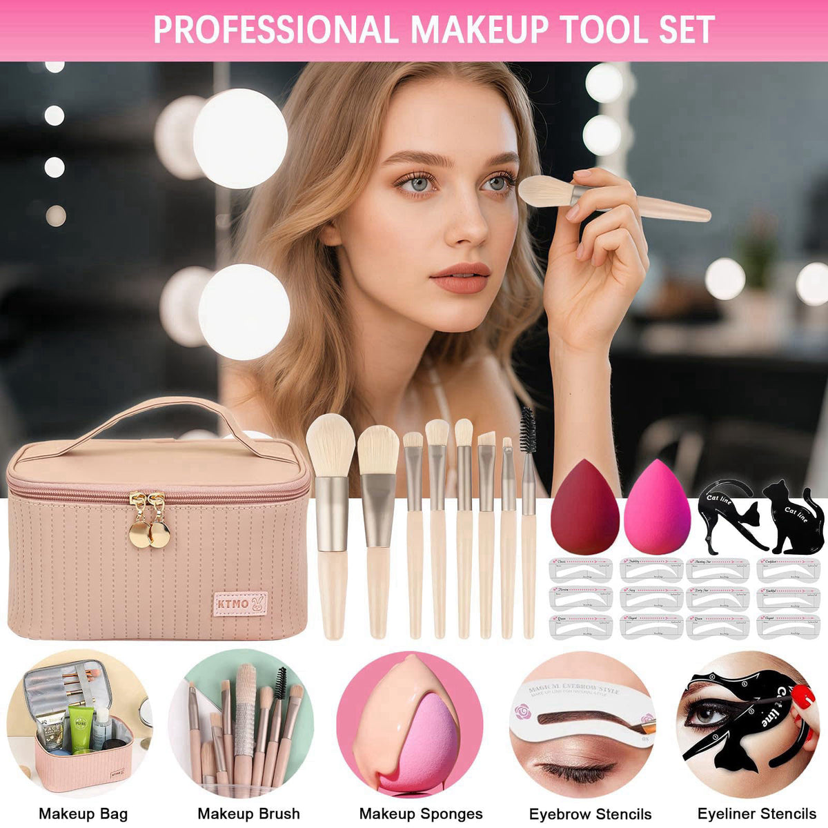Peenice All in One Makeup Kit for Women Full Kit, Makeup Gift Sets for Women Teens Girls, Makeup Essential Bundle Includ