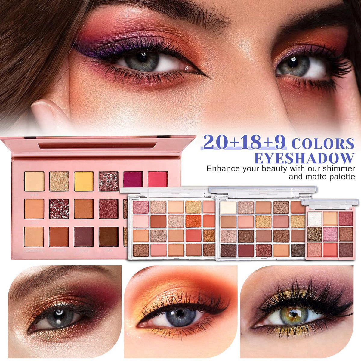 CHAFFUL All in One Makeup Kit, Make Up Gift Set, Makeup Kit for Women Full Kit – back view and specifications