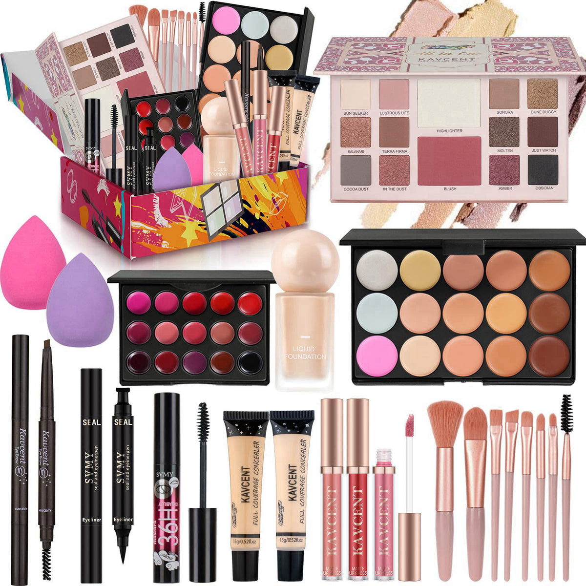 KAVCENT Makeup Kit for Teens Women Girls full Kit Makeup Set for Teens Makeup Kits for Teenagers Makeup Gift Set for Tee