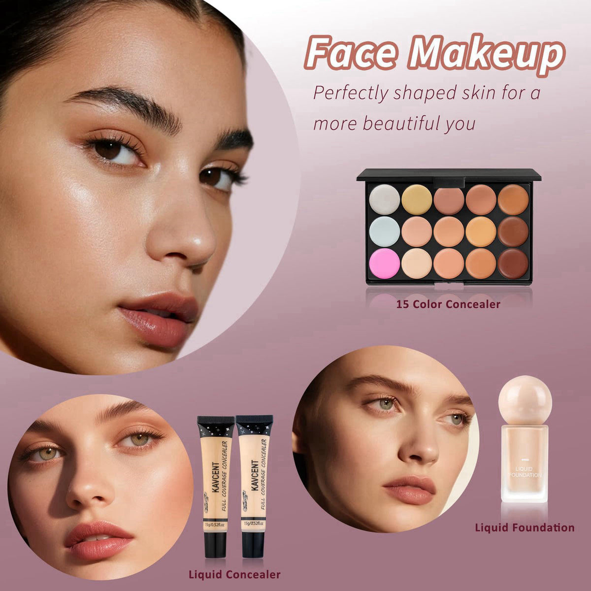 KAVCENT Makeup Kit for Teens Women Girls full Kit Makeup Set for Teens Makeup Kits for Teenagers Makeup Gift Set for Tee