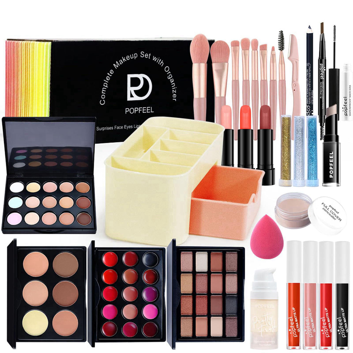 JasCherry Makeup Kit for Women Full Kit, All in One Makeup Gift Set, Make-up Sets with Eyeshadow Blush Concealer Palette