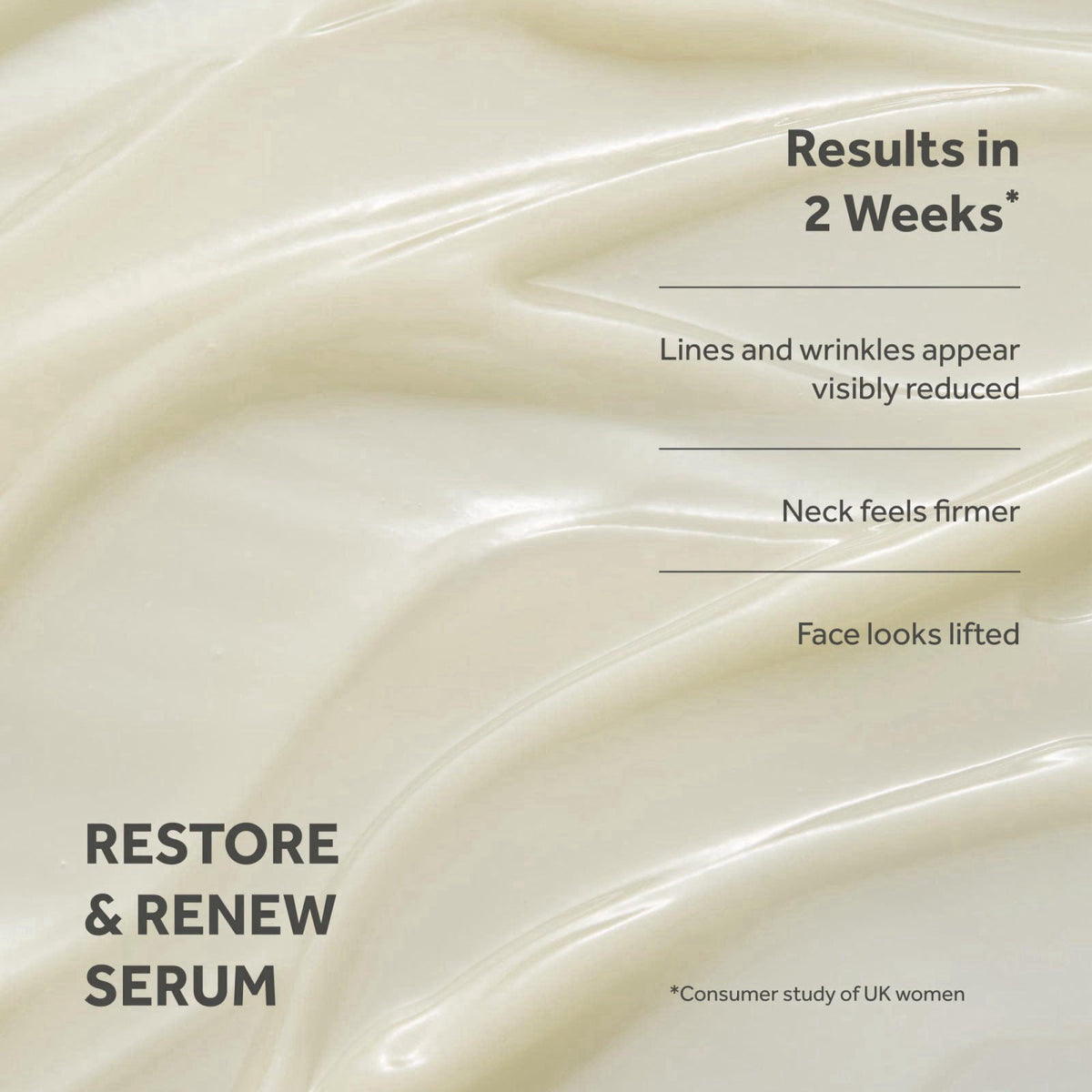 No7 Restore & Renew Sculpting Face & Neck Serum, 1 fl oz – back view and specifications