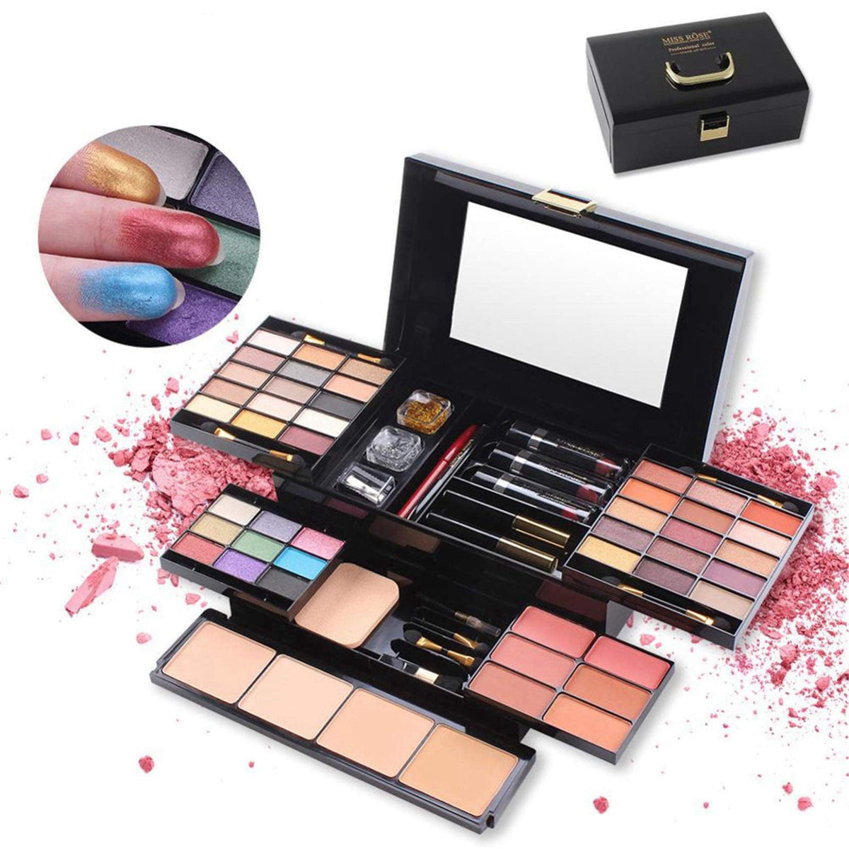 FantasyDay 54 Colors All in one Makeup Gift Set Holiday Birthday Beauty Cosmetic Essential Starter Bundle Include 39 Eye