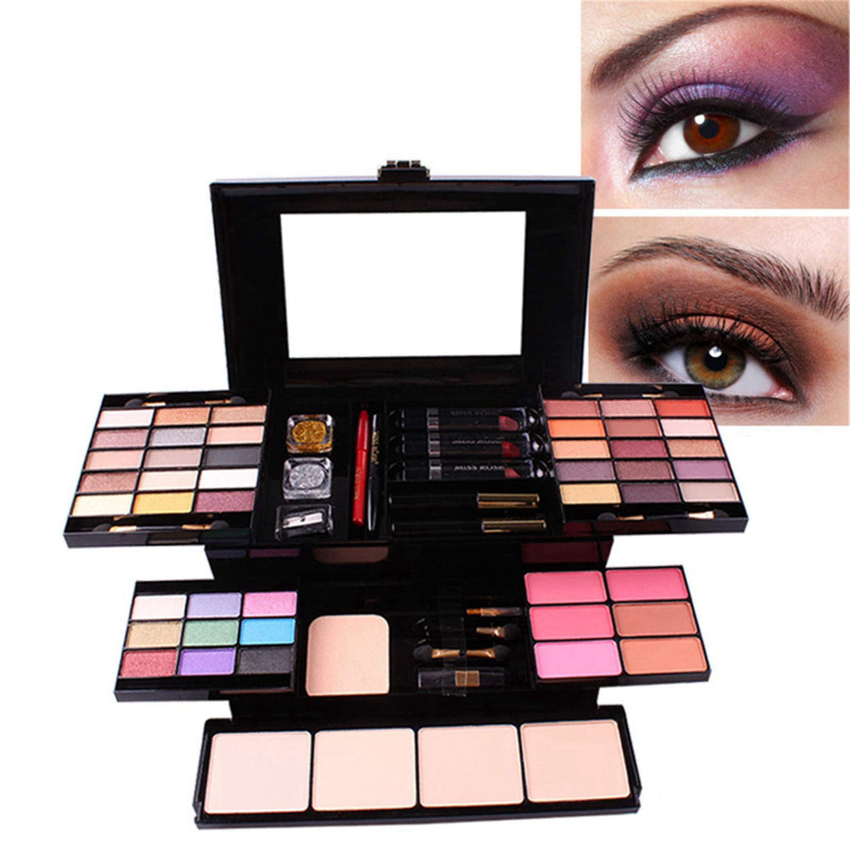 FantasyDay 54 Colors All in one Makeup Gift Set Holiday Birthday Beauty Cosmetic Essential Starter Bundle Include 39 Eye