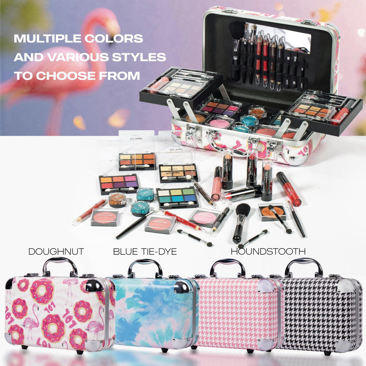 Hot Sugar All-in-One Makeup Set for Adults and Girls (Blue Tie-Dye) – alternate angle