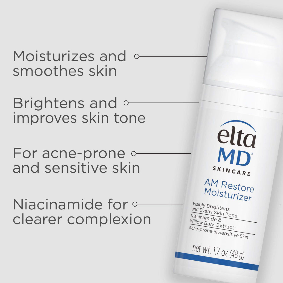 EltaMD AM Restore Daily Lightweight Facial Moisturizer – close-up detail
