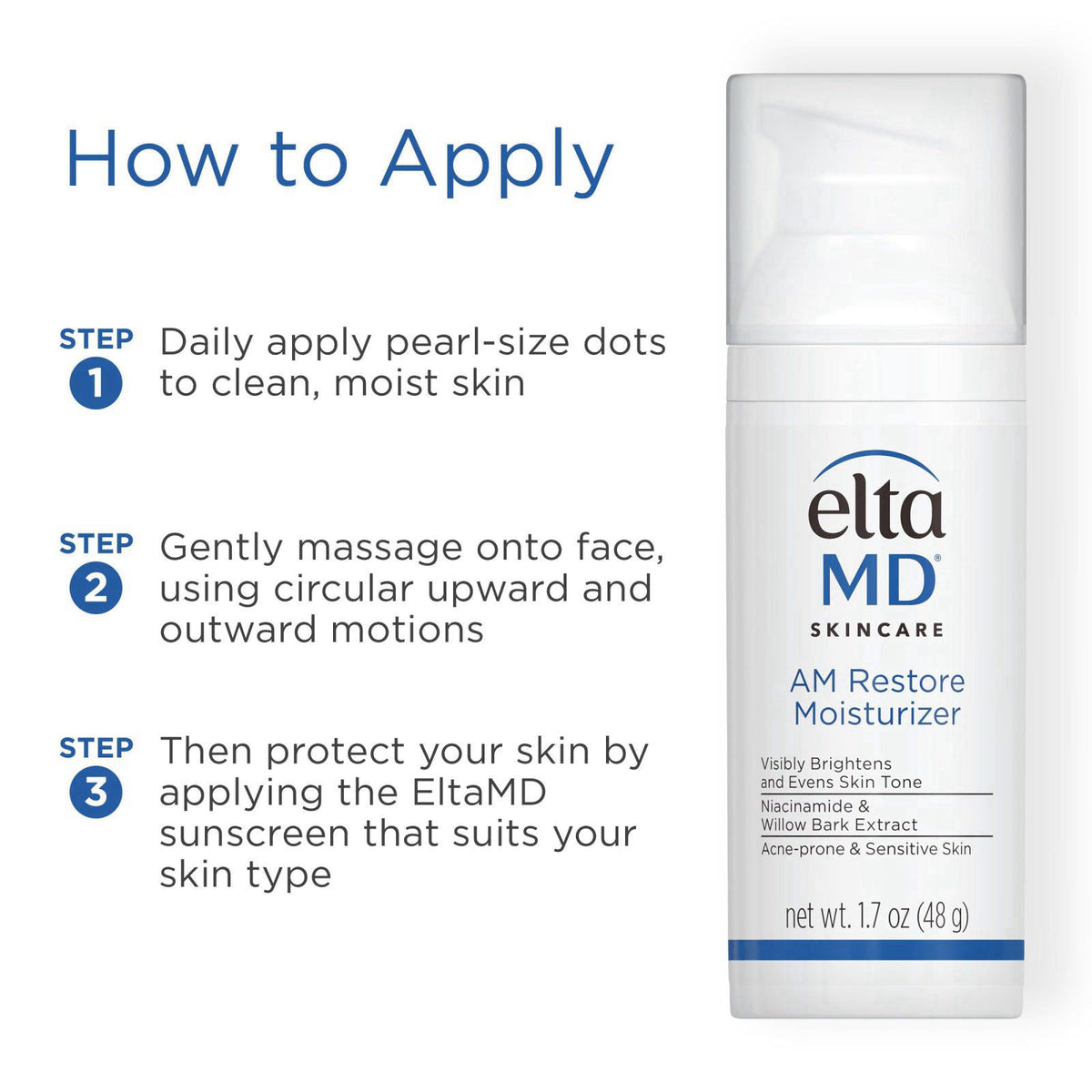 EltaMD AM Restore Daily Lightweight Facial Moisturizer – alternate angle