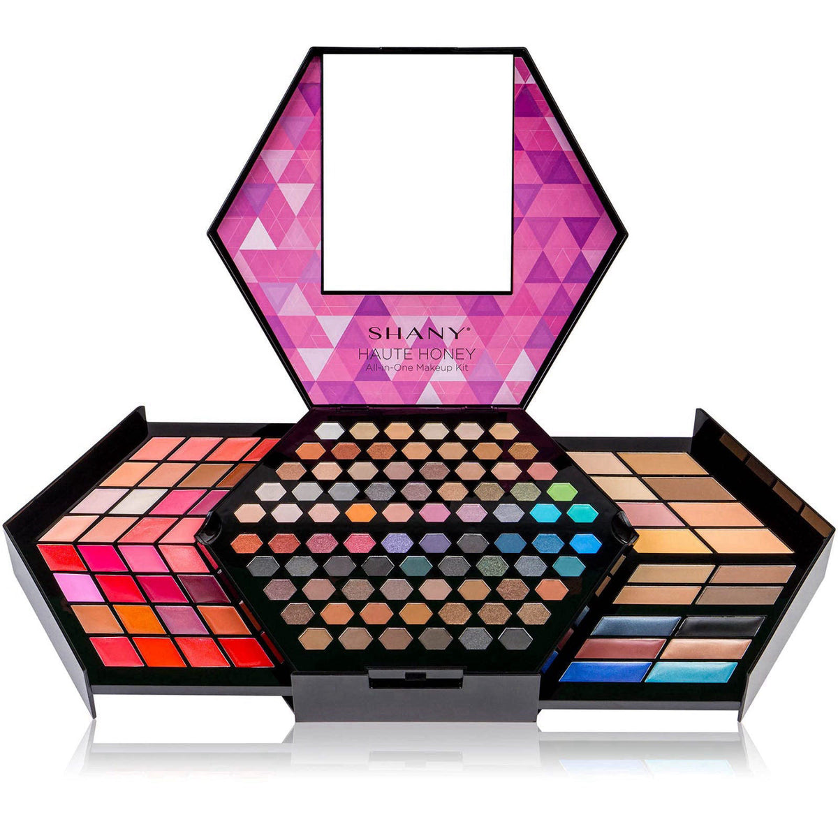 SHANY Haute Honey Makeup Set - All-in-One Makeup Kit with 80 Eyeshadows, 32 Lip Colors, 6 Gel Eyeliners, 4 Face Powders,