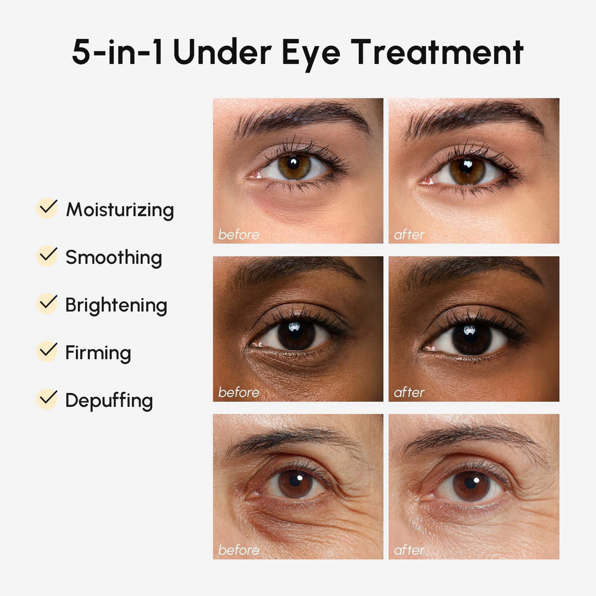 MAREE Under Eye Balm Stick - Under Eye Brightener Cream for Dark Circles – packaging and label