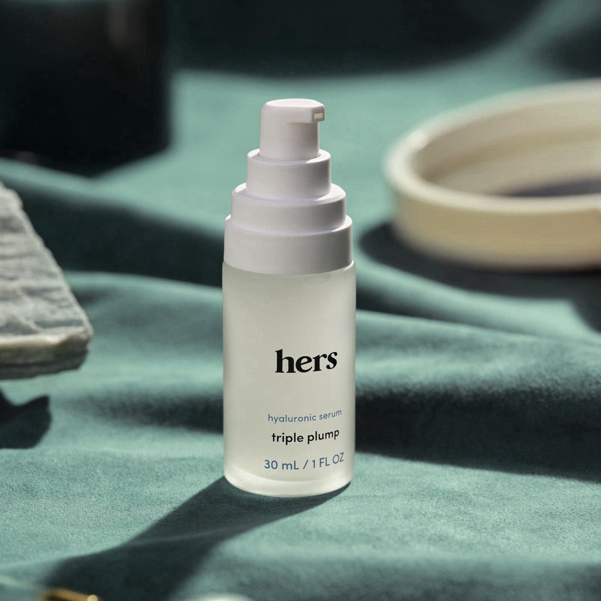 HIMS & HERS hers Triple Plump Hyaluronic Face Serum - Deeply Hydrating Hyaluronic Acid Face Serum with 3 Different Molec