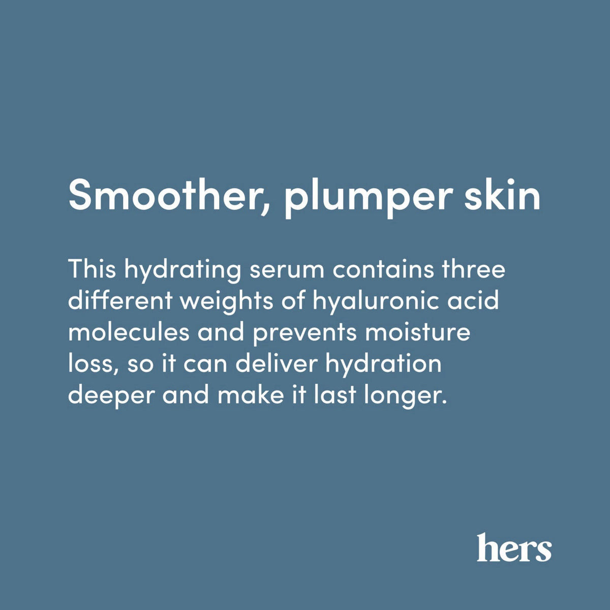 HIMS & HERS hers Triple Plump Hyaluronic Face Serum - Deeply Hydrating Hyaluronic Acid Face Serum with 3 Different Molec
