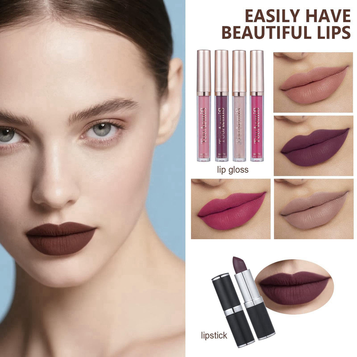 TooAemiS All in One Makeup Kit Makeup Kit for Women Full Kit Multipurpose Makeup ，eyeshadow、 liquid foundation,Loose pow