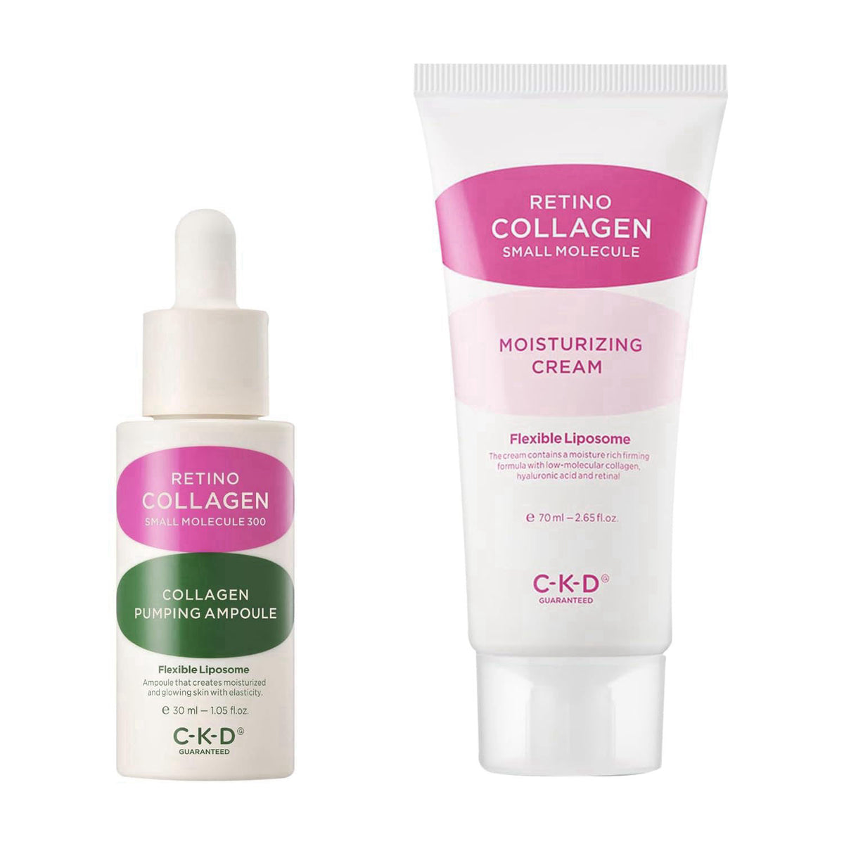 CKD Guaranteed CKD Retino Collagen Firming Duo – Advanced Retinal Ampoule & Hydrating Moisturizing Cream – Boosts Elasti