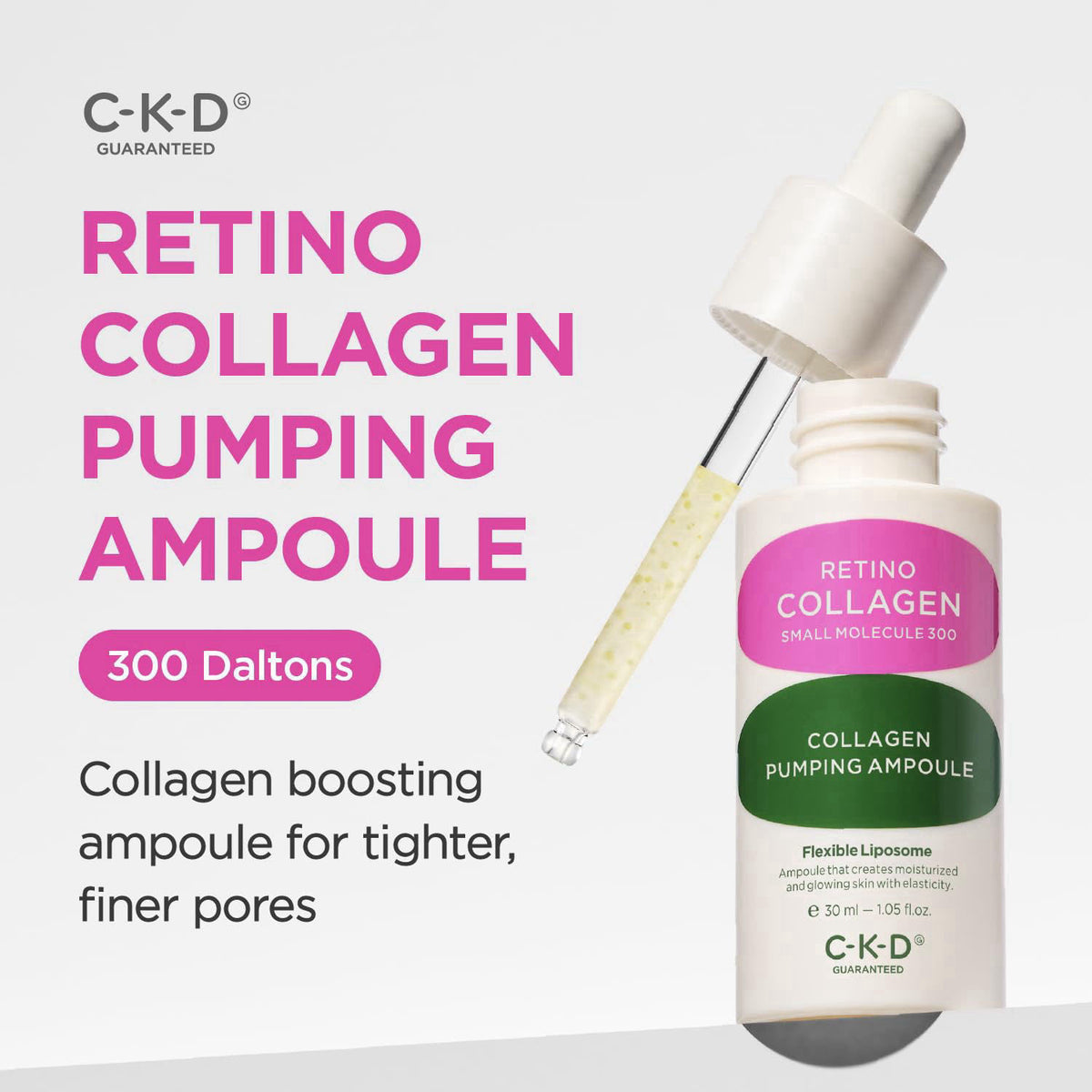 CKD Guaranteed CKD Retinal Collagen Pumping Ampoule (30 mL) – close-up detail