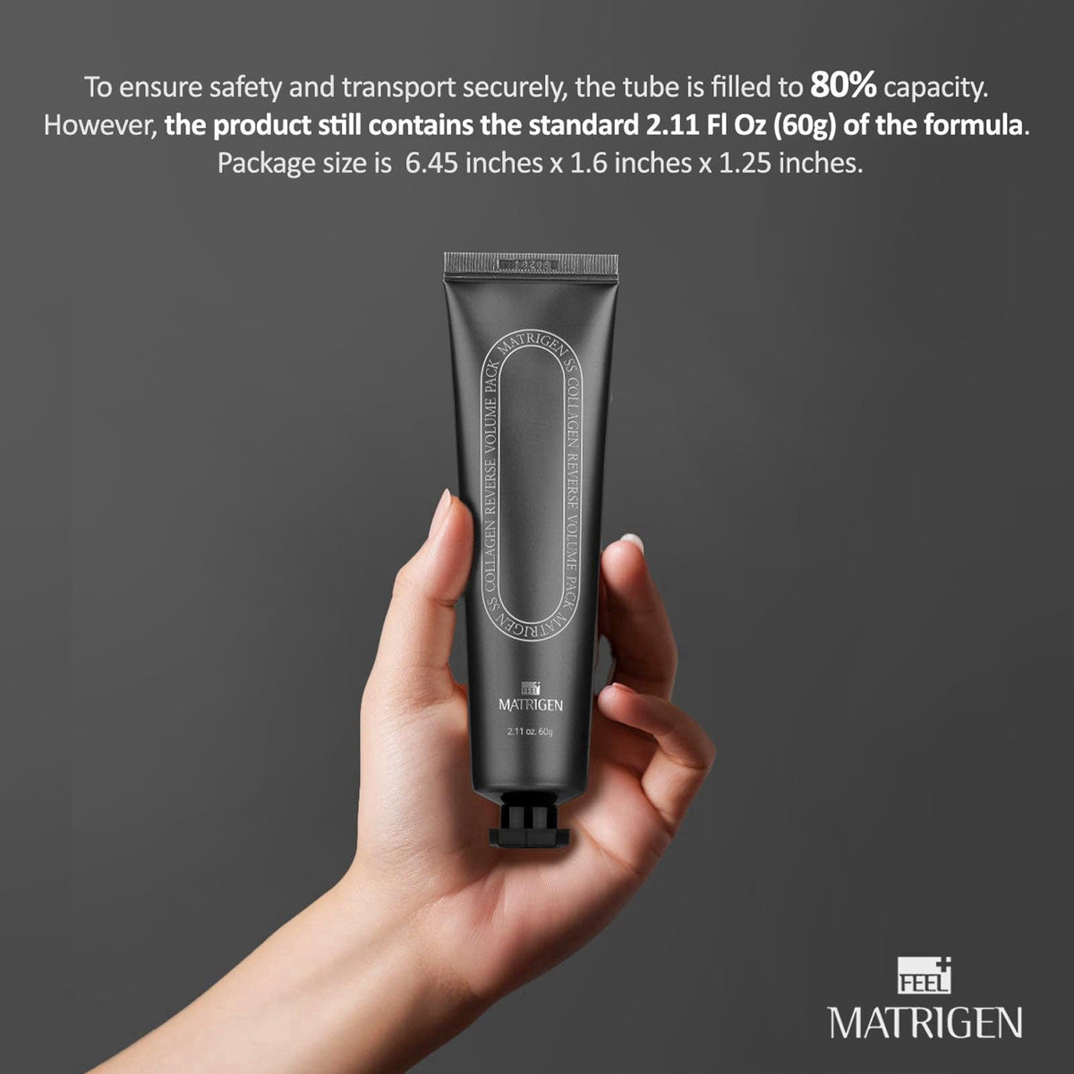 Matrigen SS Collagen Reverse Volume Peel Off Face Mask Pack - Collagen Face Mask, Hydrolyzed Collagen 380 Dalton, Korean