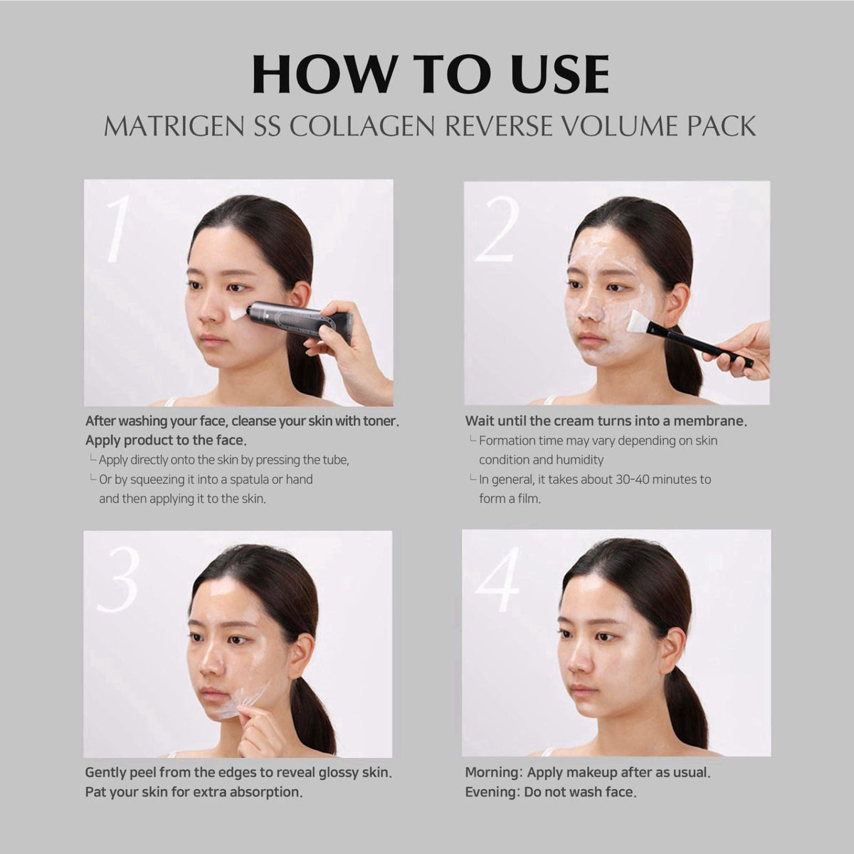 Matrigen SS Collagen Reverse Volume Peel Off Face Mask Pack - Collagen Face Mask, Hydrolyzed Collagen 380 Dalton, Korean