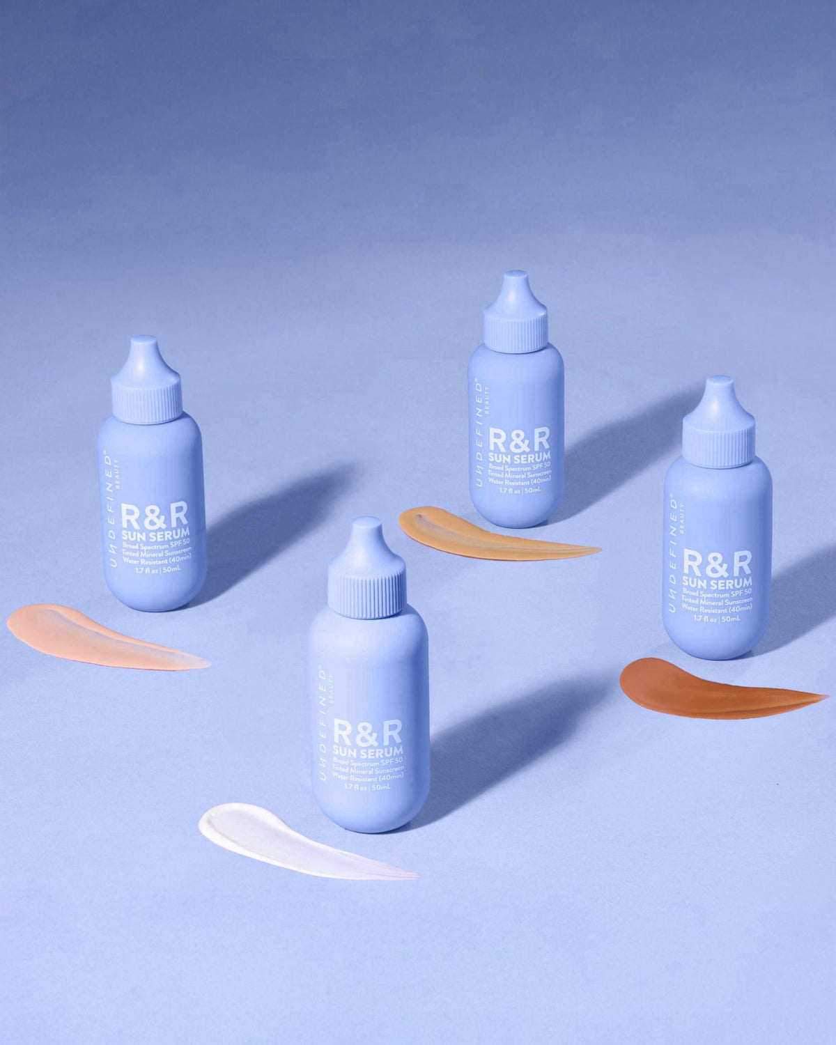 Undefined R&R Sun Serum SPF 50 PA++++ Tinted Mineral Sunscreen with Niacinamide, Water Resistant Broad Spectrum Protecti