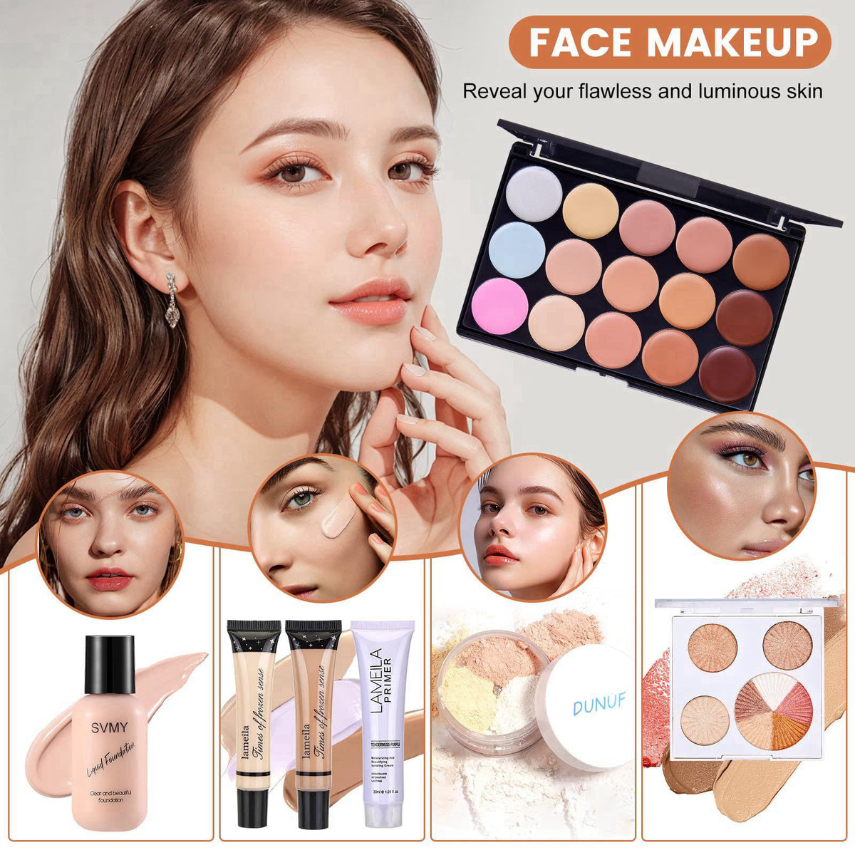 CHAFFUL All in One Makeup Kit for Women Full Kit, Makeup Gift Set Women & Beginner – packaging and label