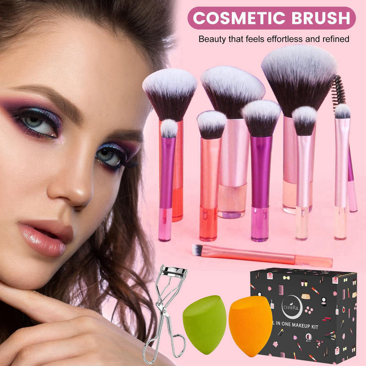 CHAFFUL – Makeup Sets on display