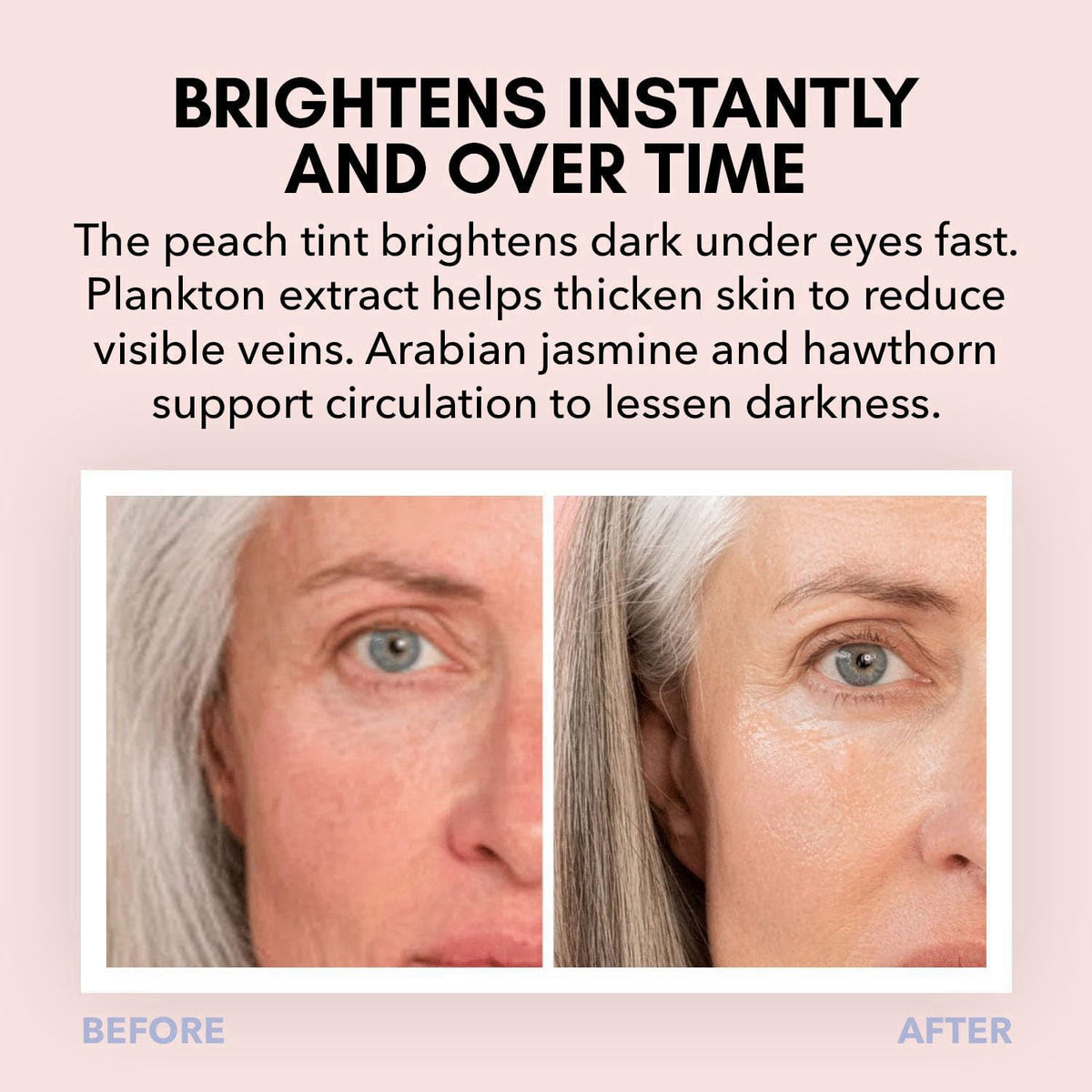 Clover Triple Shot 3-in-1 Bioactive Eye Treatment | Depuffing & Brightening Eye Cream with Coffee Extract, Peptides & Pl