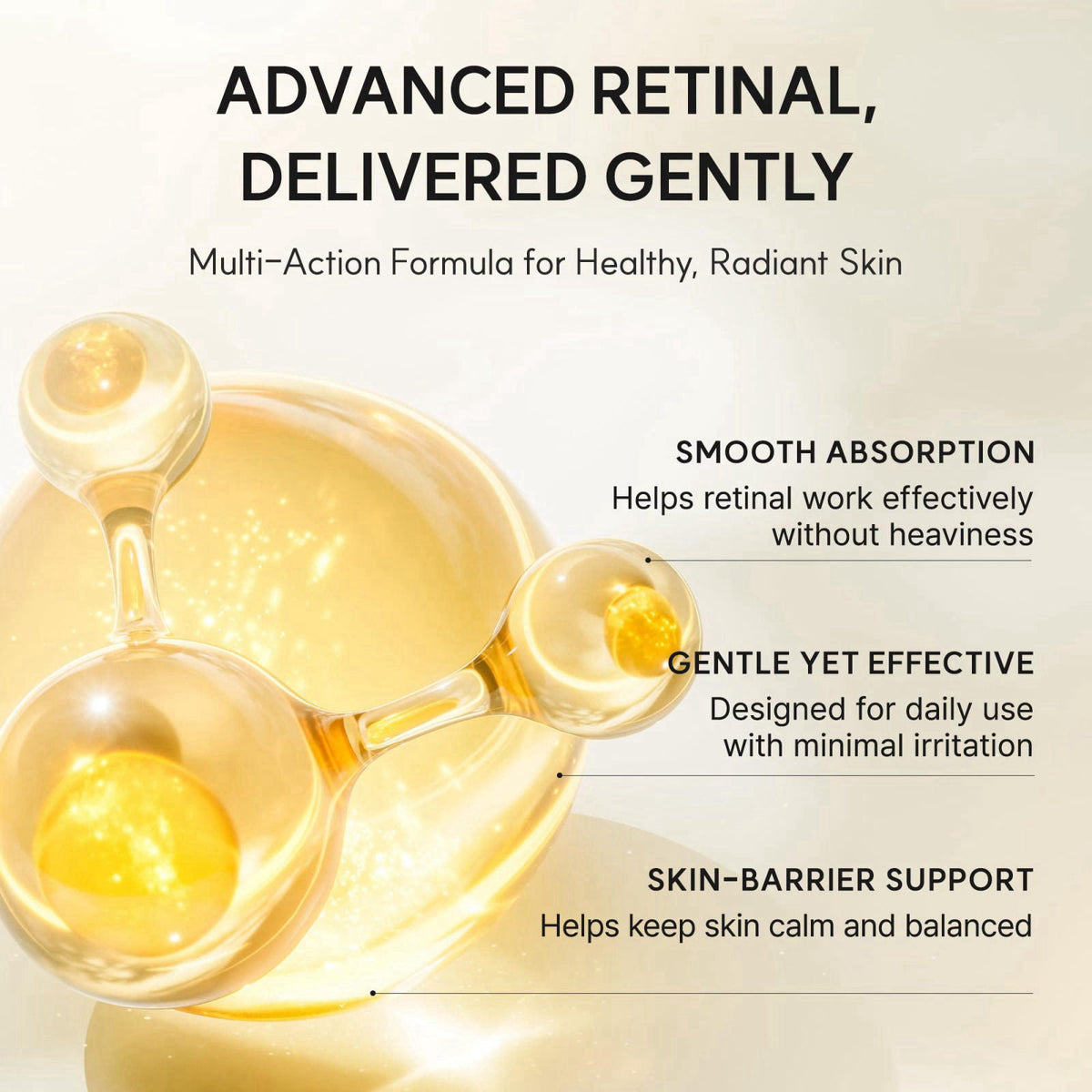 Arencia Retinal Night Serum with Caffeine & Ectoin for Mature Skin – alternate angle