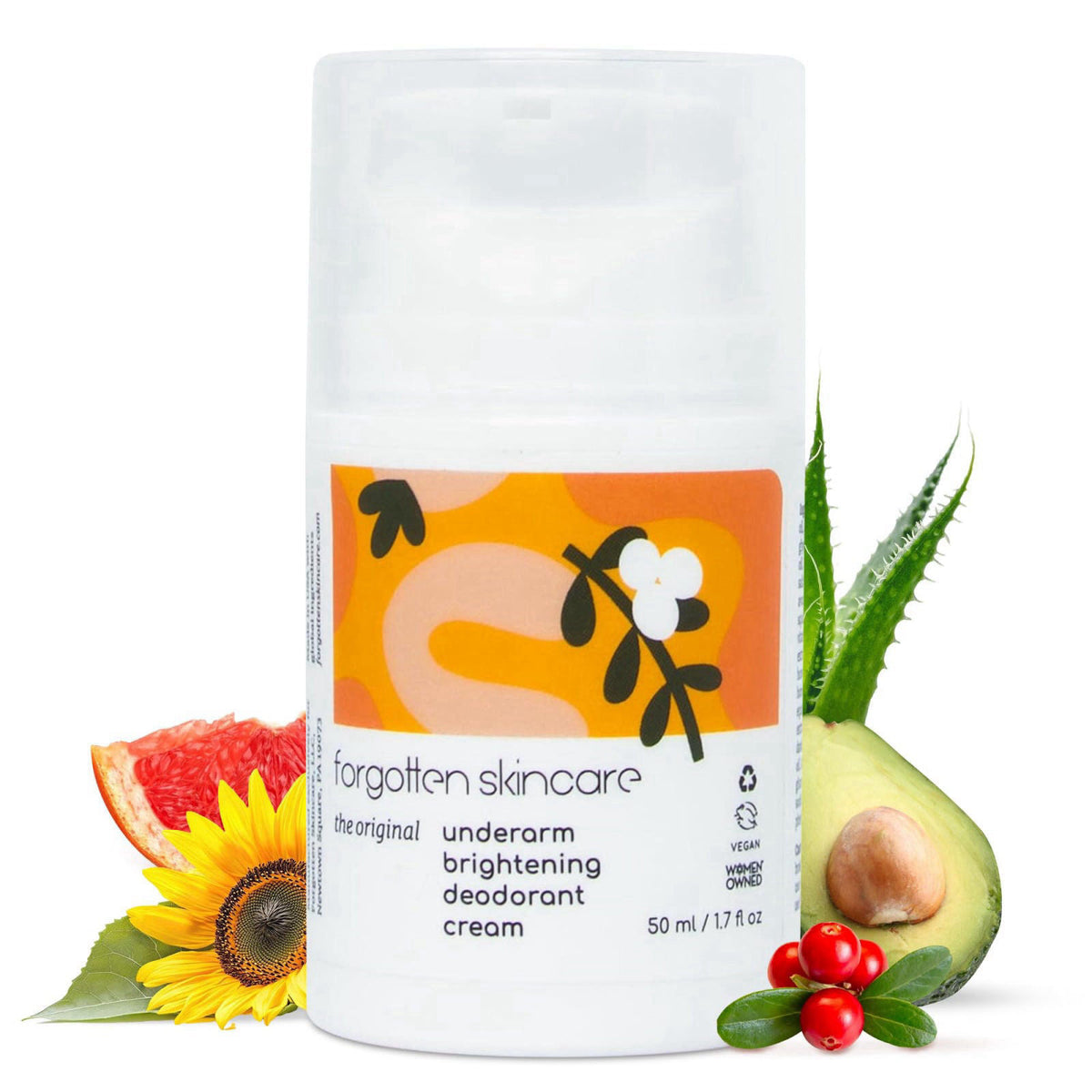 Forgotten Skincare Underarm Brightening Body Cream For Dark Underarms 50ml – product photo (Creams)