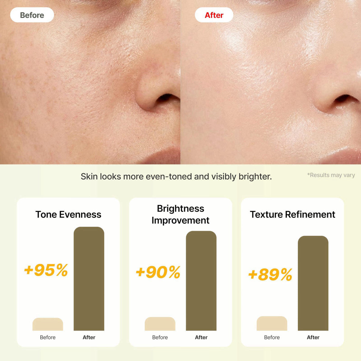 RAUME Bright Glow Glutathione Ampoule, Brightening Face Serum with 30,000ppm Glutathione, 40,000ppm Niacinamide and Cell