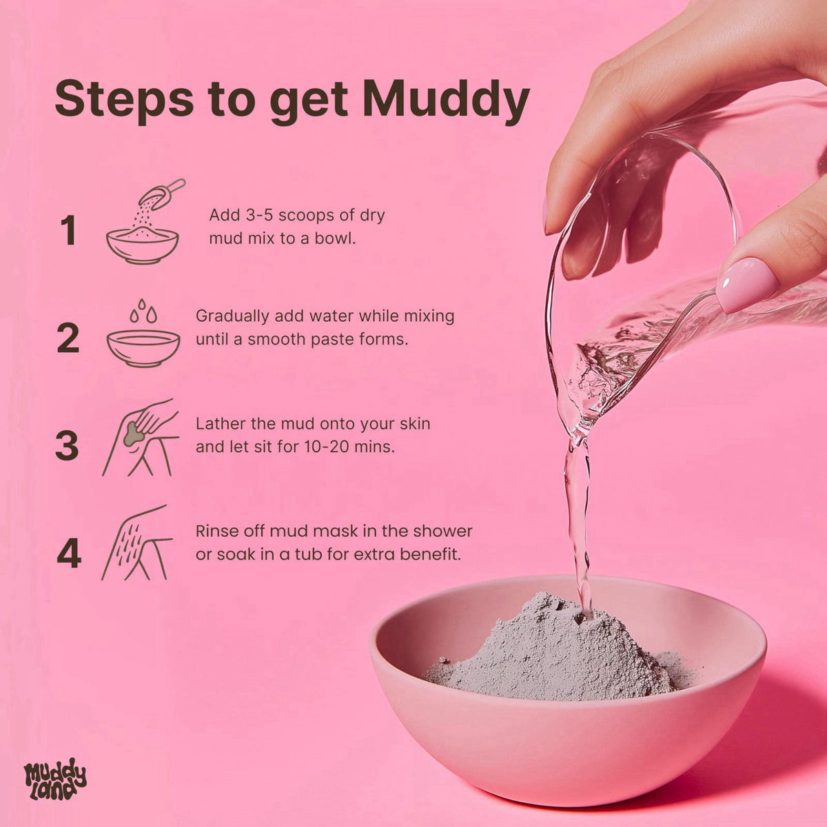 Muddyland Bentonite Clay Bath Soak & Full Body Mud Mask with Epsom Salt, Self Care Gift for Women - Mud Magnet – alterna