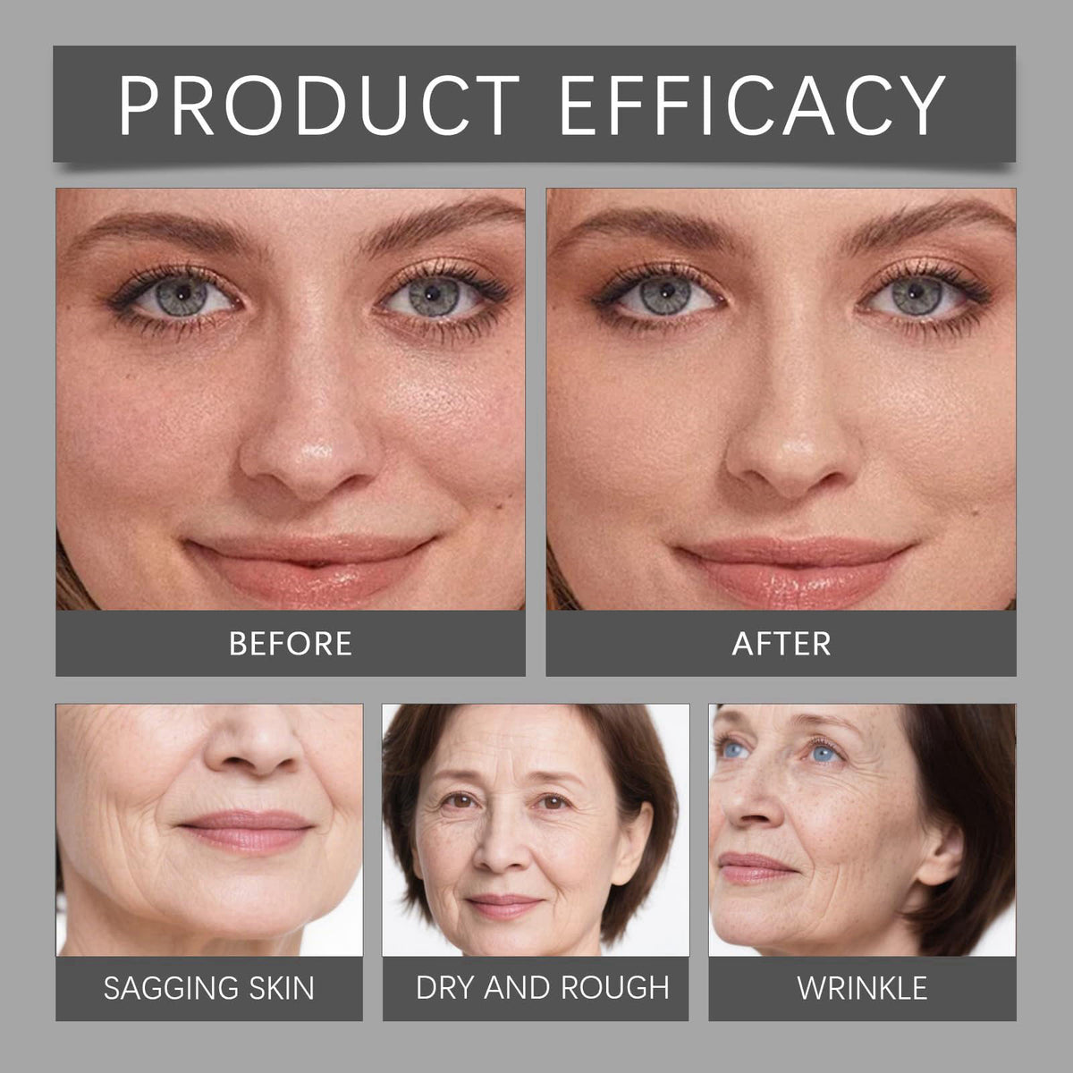 Fendai. JR Deep Collagen Peptide Intensive Ampoule, Korean Anti-Aging Facial Essence for Face Tightening, Lifting, Smoot