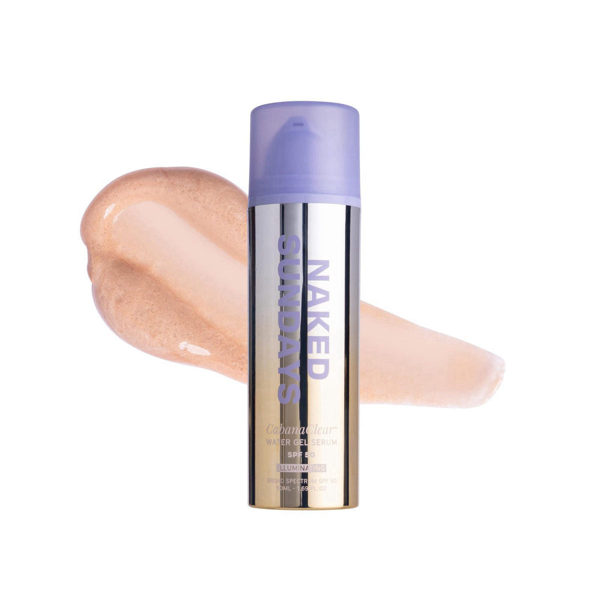 Naked Sundays CabanaClear Illuminating Sunscreen Serum SPF 50, 50ml – product photo (Body Sunscreens)