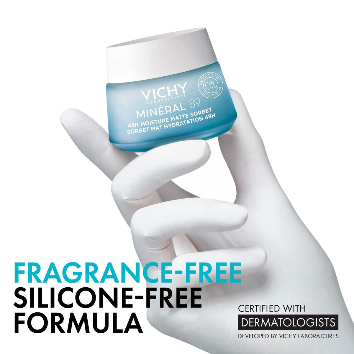 VICHY Minéral 89 Matte Sorbet Gel Face Moisturizer for Oily Skin 1.69oz – alternate angle