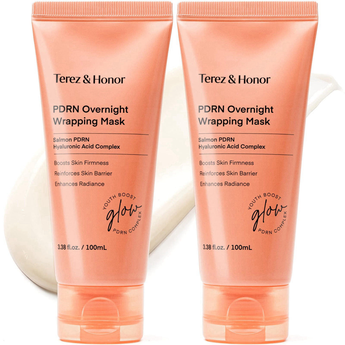 TEREZ & HONOR PDRN Overnight Wrapping Peel Off Facial Mask: Hydration & Skin Support, Salmon PDRN & Hyaluronic Acid Comp