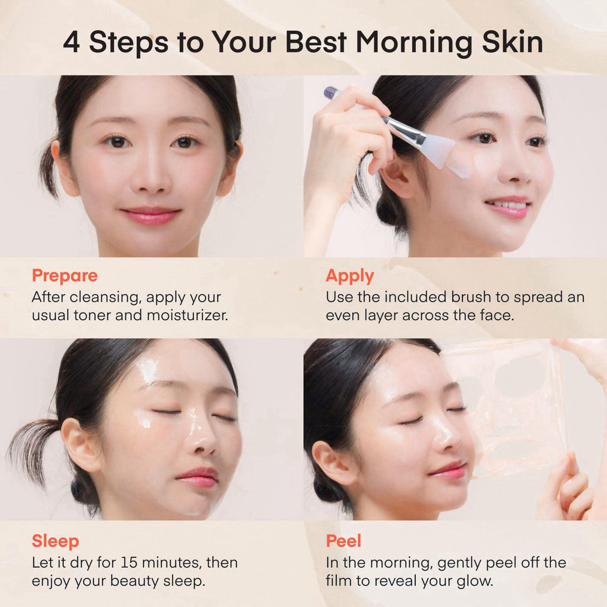 TEREZ & HONOR PDRN Overnight Wrapping Peel Off Facial Mask: Hydration & Skin Support, Salmon PDRN & Hyaluronic Acid Comp