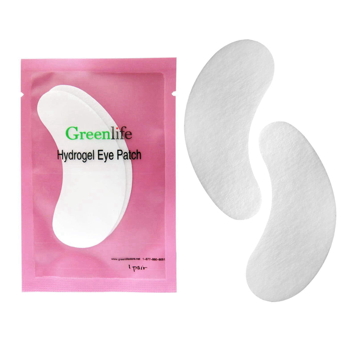 GreenLife 300 Pairs Eye Pads, 100% Naturel Eyelash Extension Under Eye Gel Pads patches kit Collagen with Aloe Vera Hydr