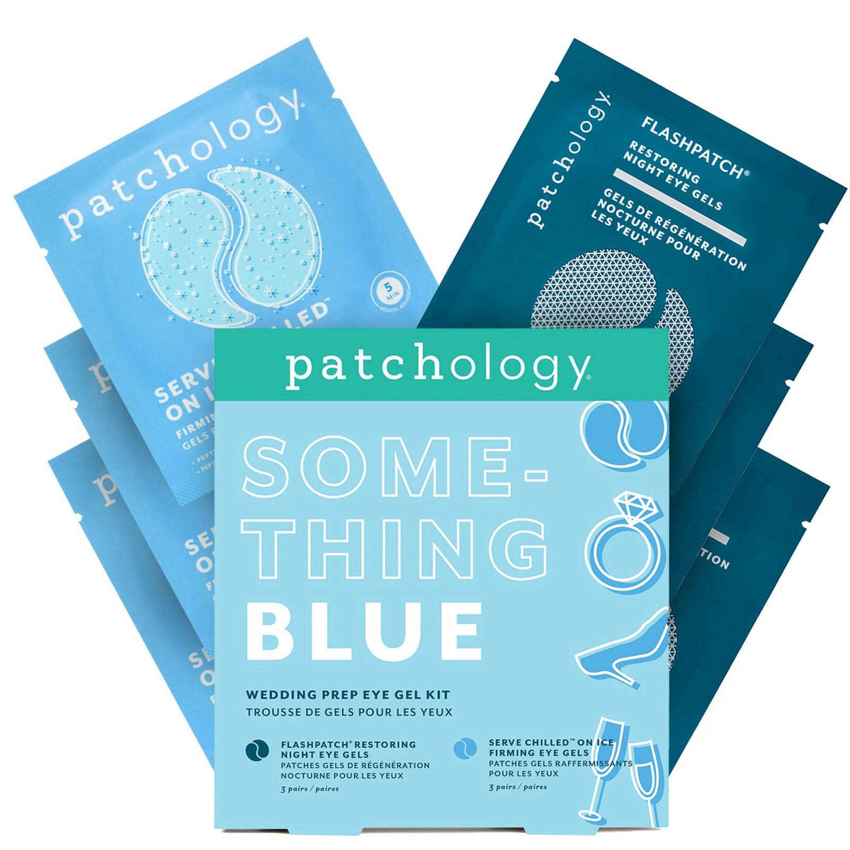 Patchology Something Blue Under Eye Patches | Bridal Shower Gift for Bride. – product photo (Treatments &amp; Masks)