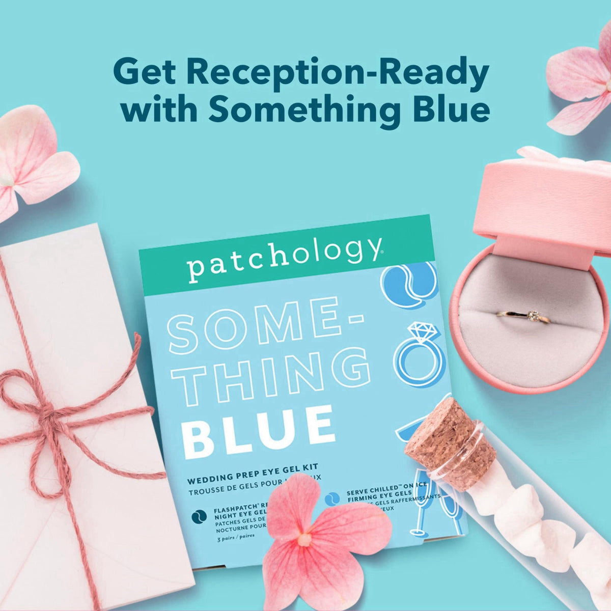 Patchology Something Blue Under Eye Patches | Bridal Shower Gift for Bride. – alternate angle