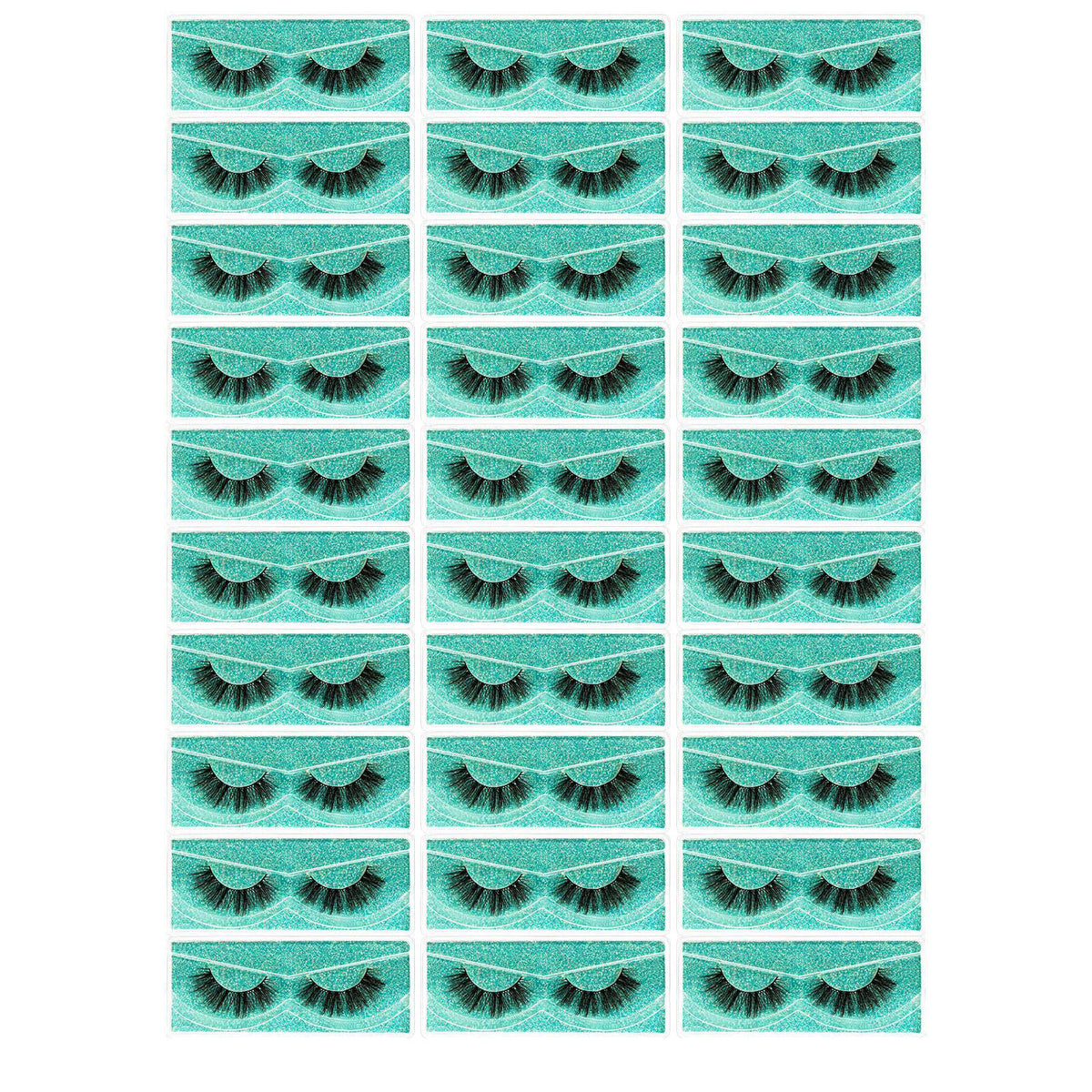 FARRED Wholesale Faux Mink Lashes 30 Pairs 3D A03 Medium Length Vegan Eyelashes Fluffy Volume Strip Lashes Bulk Fake Mix